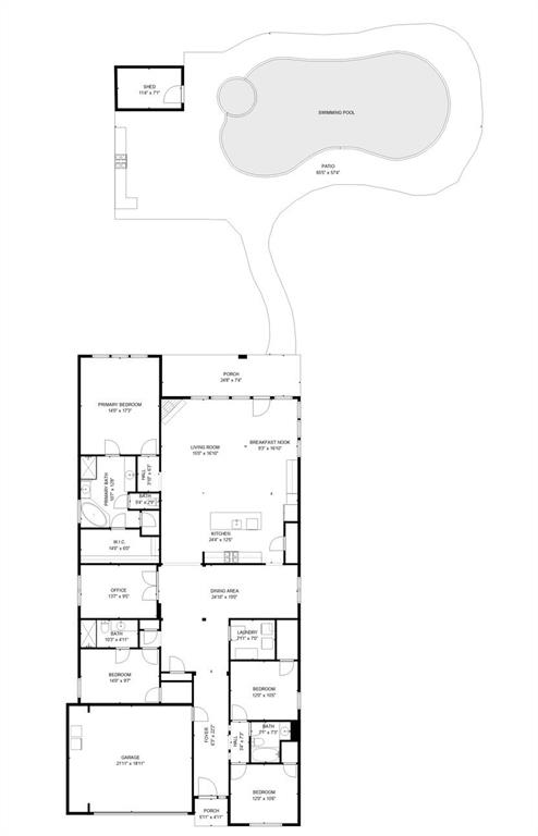 Showcasing well-upgraded interiors, this home features a bright and open layout with 4 bedrooms, 3.1 baths, a formal dining, a breakfast area, a utility room, and a dedicated study. The property comes complete with a sprawling, fully-fenced backyard fitted with covered patio, a pool, an outdoor kitchen, and a cabana. Measurements are calculated by Cubicasa Technology. Deemed highly reliable but not guaranteed, please independently verify.