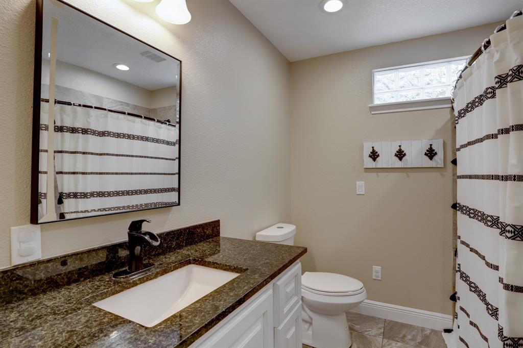 Another view of Hall bath