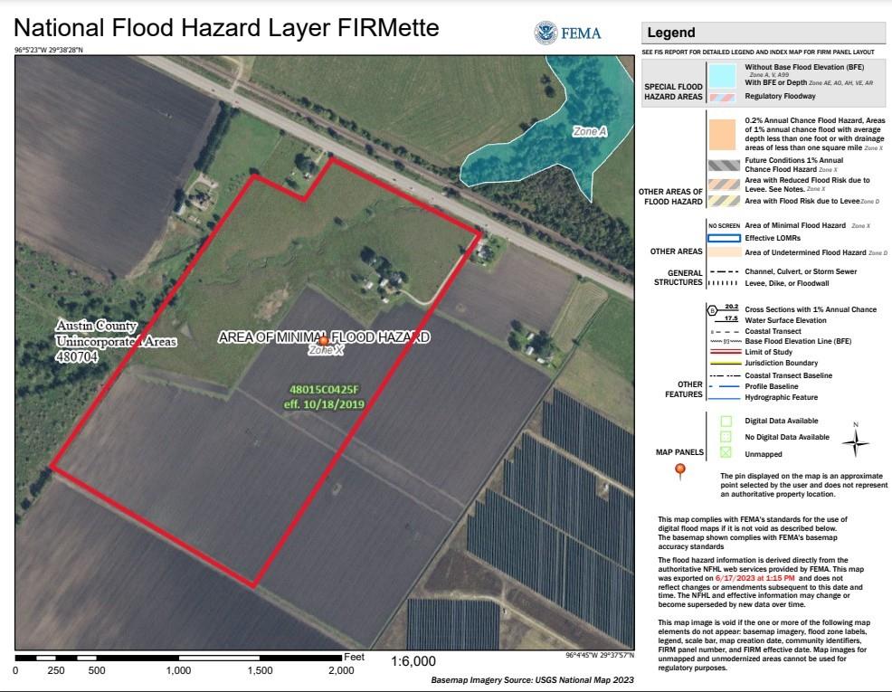 Flood Zone Map.  ****Buyers should independently verify flood zone information and do their own due diligence.***