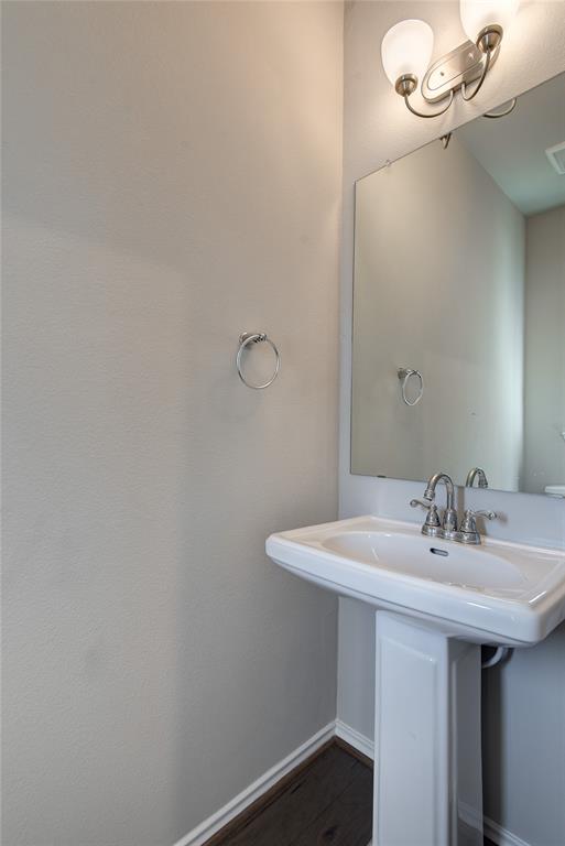 Guest bath downstairs.