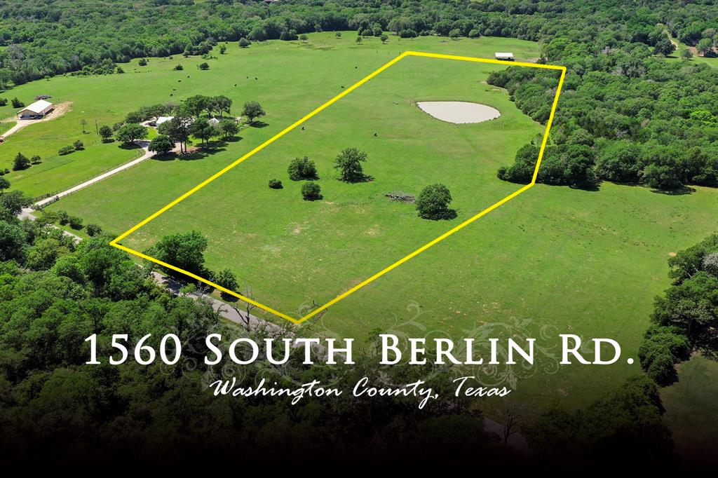 Rare find!   +/- 13 acres located on highly desirable South Berlin Rd. just a few miles outside of Brenham.  This beautiful tract has several great building sites, is ag-exempt, and highlighted by rolling hills, views, woods with trails, nice sized pond, abundant wildlife, improved pasture and sandy soil. County water available.   A new entrance was recently installed.  The picturesque area is scattered with custom homes, and farm and ranch properties.  Hard to beat the convenient location to town, and the peaceful and relaxing countryside.   Call listing agent Katy Pugh for more information.  
*Lightly restricted.