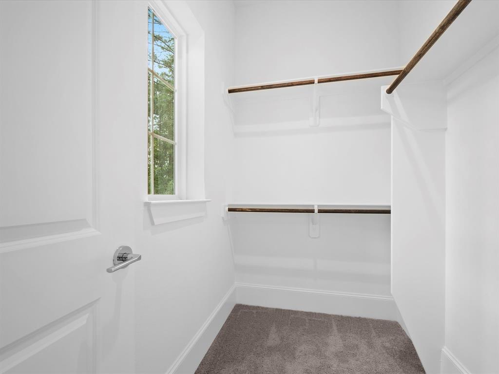 Secondary bedrooms each  have a walk-in closet with ample storage space