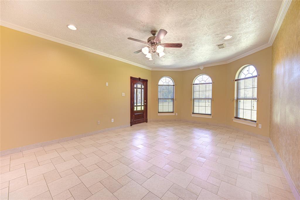 Primary bedroom is large enough to accommodate large scale furniture.
