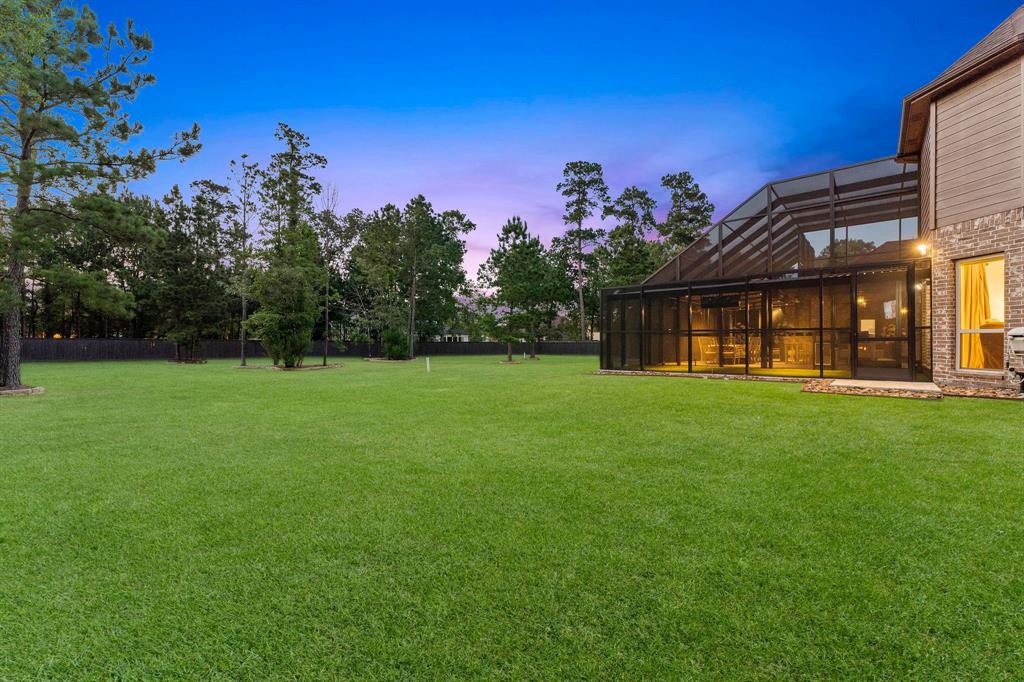 The Owner added 13 French drains throughout the property and a 24 zone sprinkler system. The backyard features hardscapes around all the trees. If you desire a pool in the future, here is your opportunity to build the one of your dreams.
