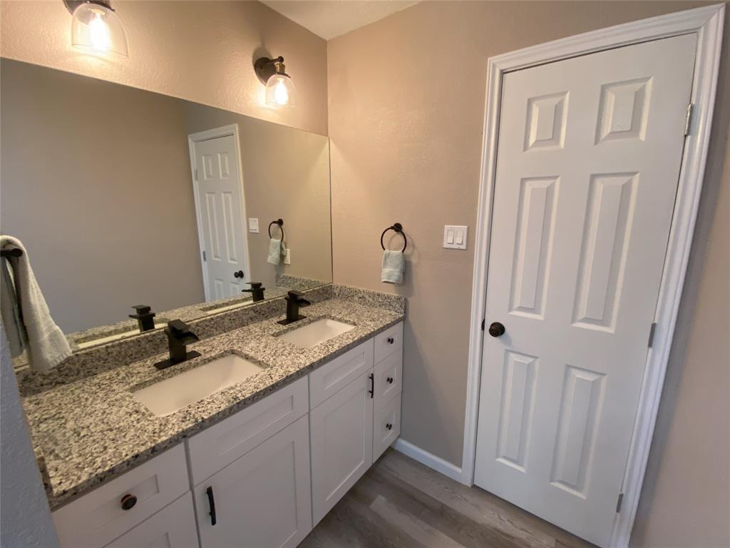 3rd Bath with Dual Sinks and Granite Counter