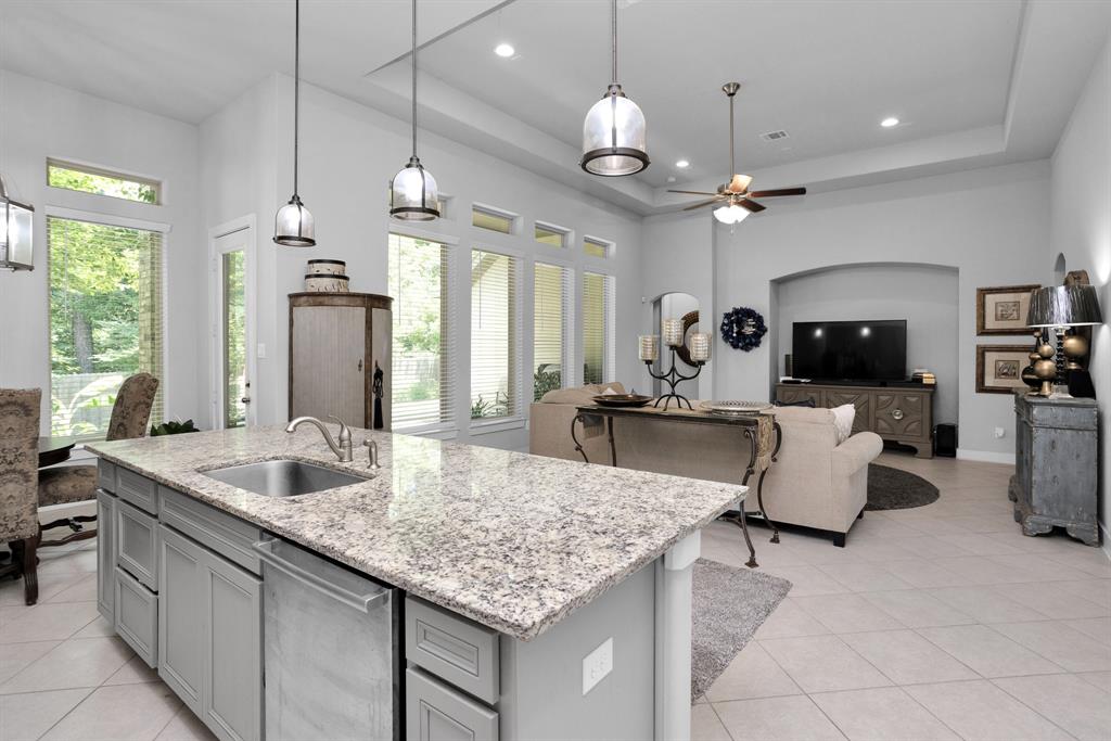 The Island has lots of room for prep and more Cabinets for Storage and Pots & Pans Drawers.