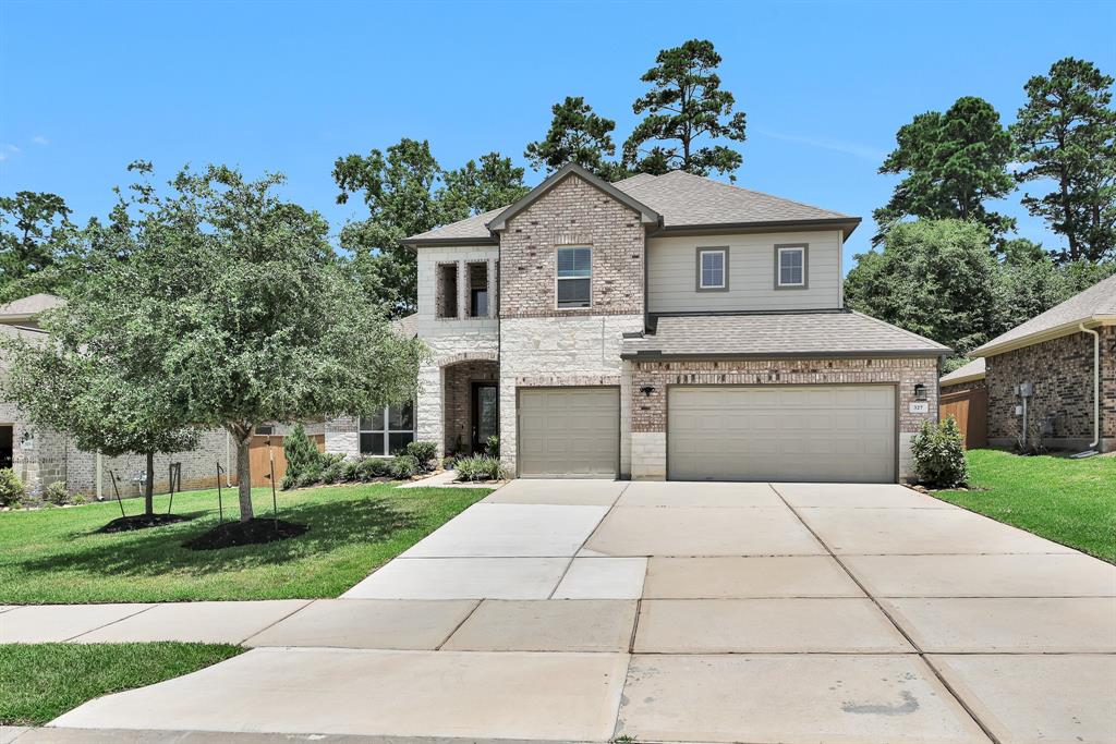 3 Car garage with Clearance and Room for a Full Size Pick-Up.