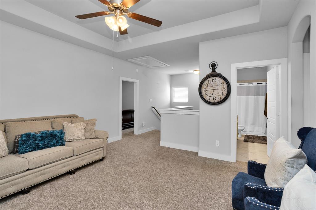 Game Room on the 2nd Floor with a Hall Bath and 3 Bedrooms.