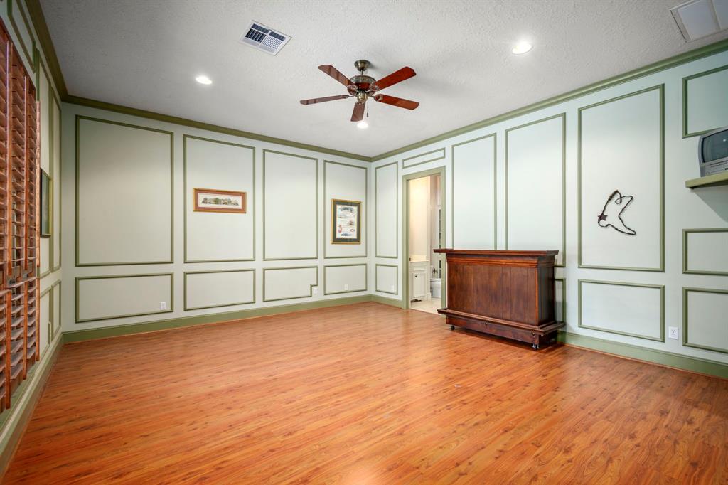 This spacious room can be used as a game room, or converted into a 5th bedroom with an easy entrance to a Jack and Jill full bath with two vanities.