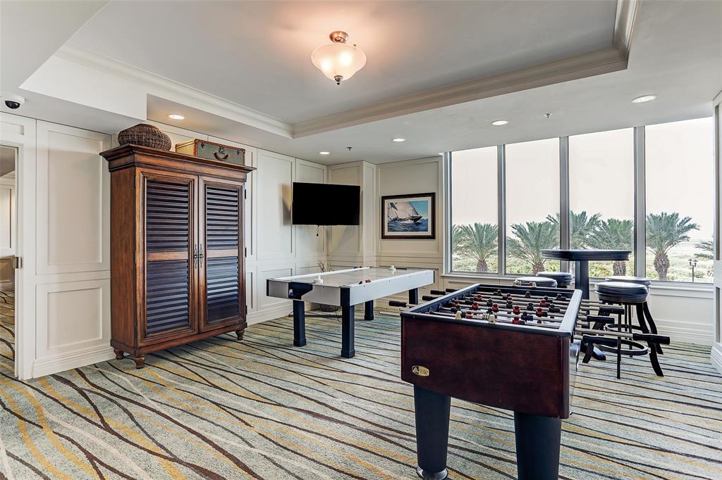 Among the various game rooms available, you\'ll find one furnished with exciting foosball and air hockey tables, offering endless fun and entertainment.
