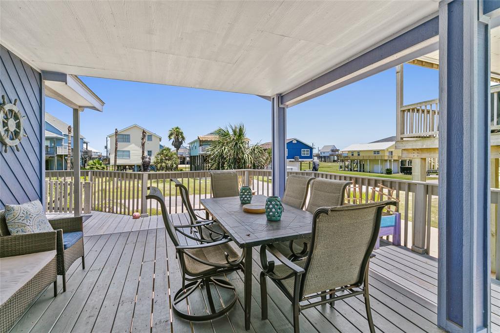 Enjoy the cool breeze from the shaded deck sheltered from the afternoon sun.