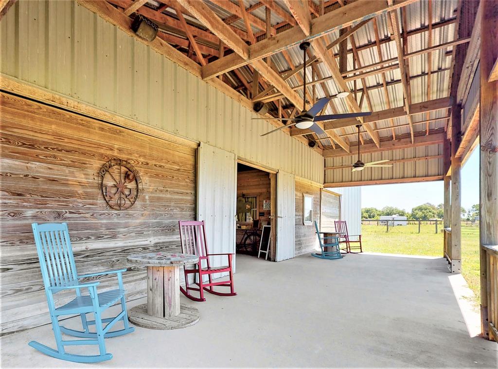 Side View of Front of Barn