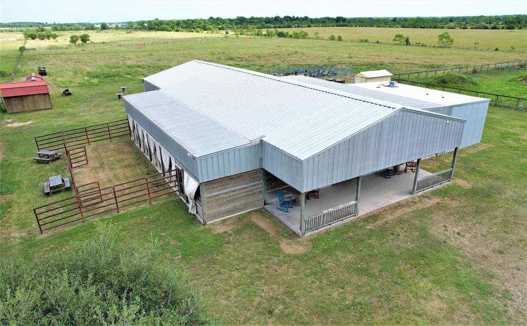 Aerial View of Barn