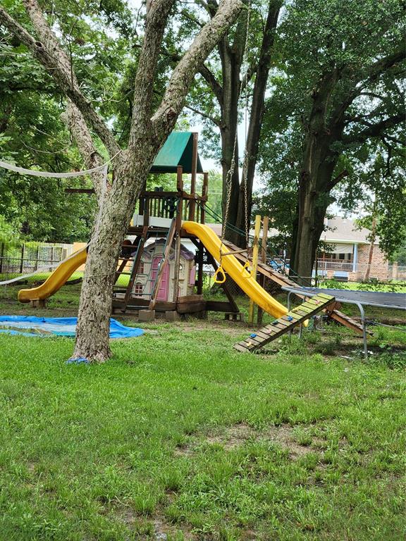 Nice shady area with Tenant owned play equipment.