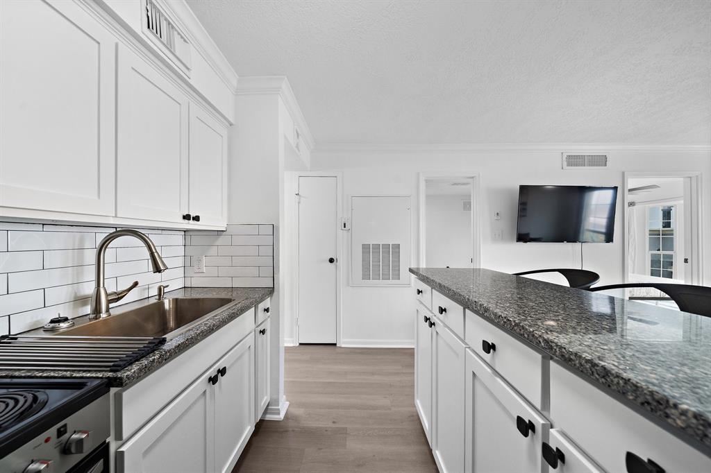 Kitchen featuring granite countertops