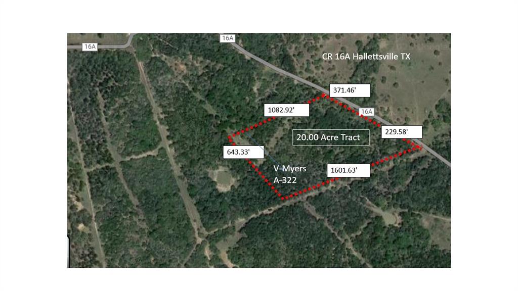 Looking for your own piece of land to have a place to go to on the weekends, don't miss out on this 20 acre tract of unimproved land, cut out of a larger tract, located in the SE Corner of V-Meyers Abstract 322 in Hallettsville.  Centrally located from Houston, San Antonio, or Austin.  Tucked away off of CR 15, offers possible opportunities for Ag use, hunting, or just relaxing with other recreational uses. Roadfront access off of county maintained gravel CR-16A, heavily wooded with some clearing, loaded with oaks, cedars, yaupon and misc. woody plants.  Partially fenced, No utilities, no water.  Enjoy wildlife including deer, turkey and hogs.