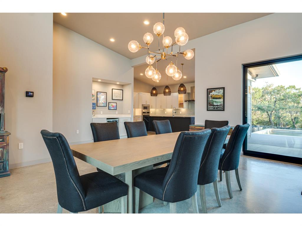 Dining area opens to kitchen ideal for dinner parties