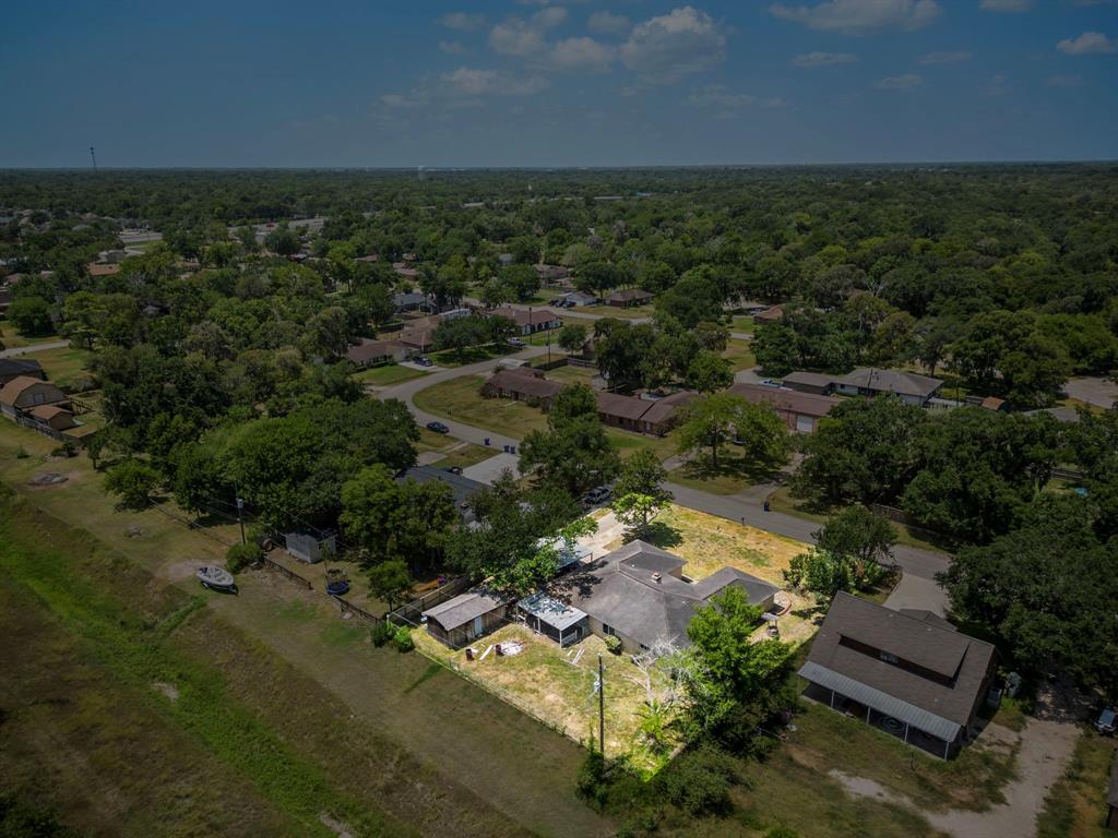 Another aerial view angle highlighting the property