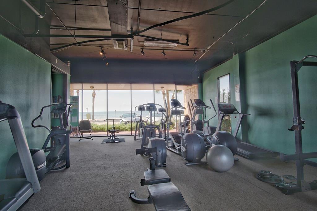 The workout facility is a favorite of owners and guests.