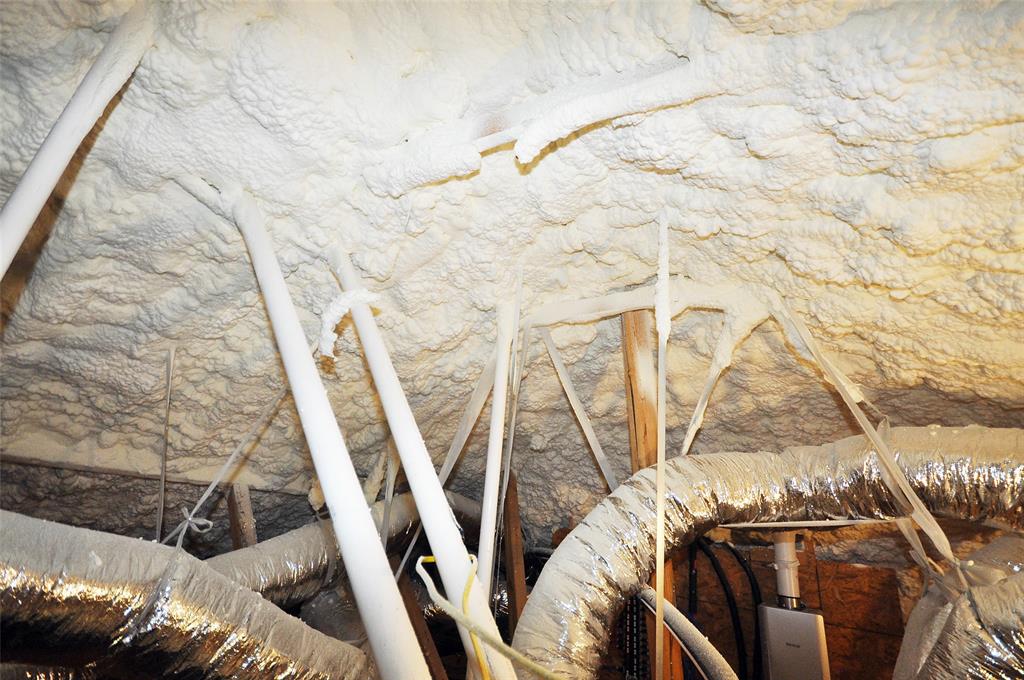 Climate controlled attic will remain very close to the temperature of the living area of the home.