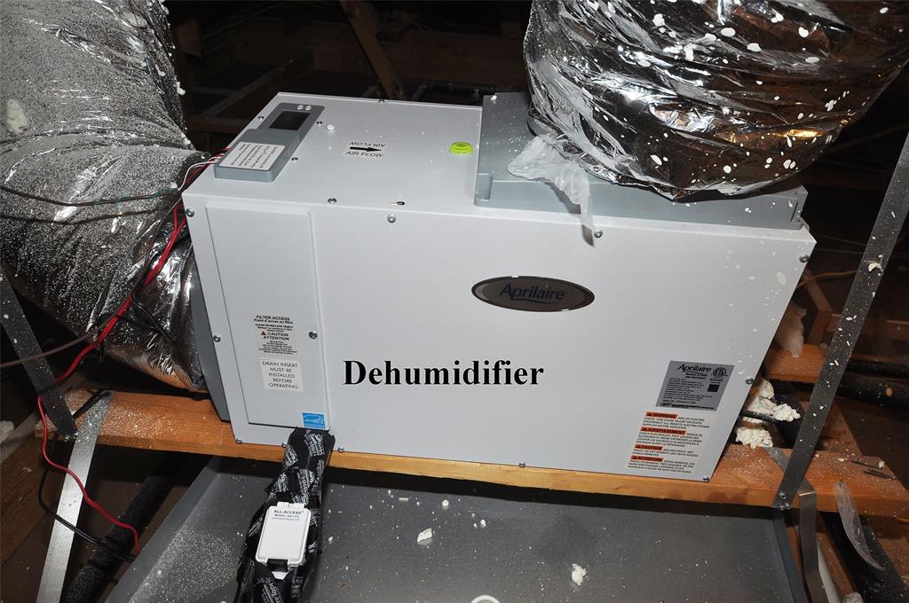 Dehumidifier in system to keep that interior environment silky smooth.