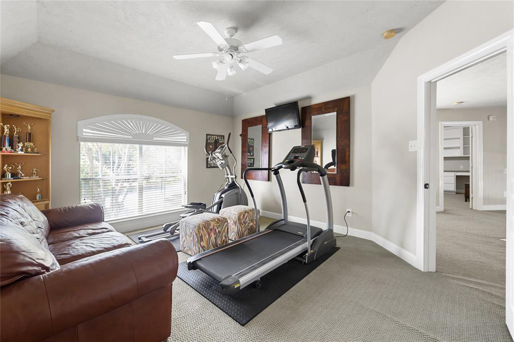 4th Bedroom used as workout room