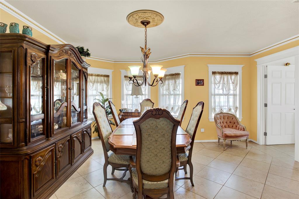 Formal dining area just off the foyer.