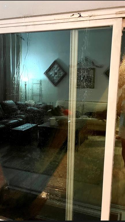 Water leaking through the wall