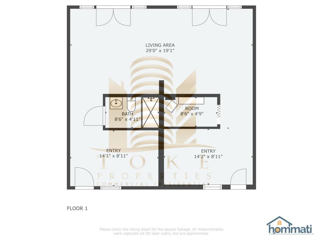 Wedding Suite Floor Plan for one of the two bungalos; Bedroom and Kitchen featured in other Bungalo