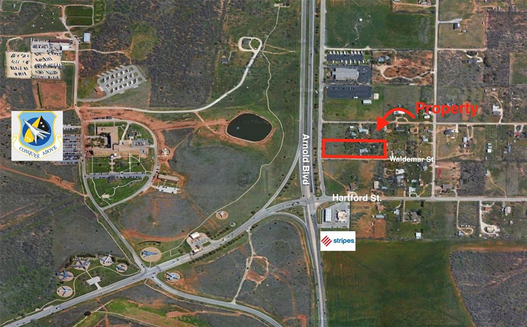 PRIME 2.5 ACRES: Across from Dyess Air Force Base, near the intersection of Arnold Blvd. and Hartford St.