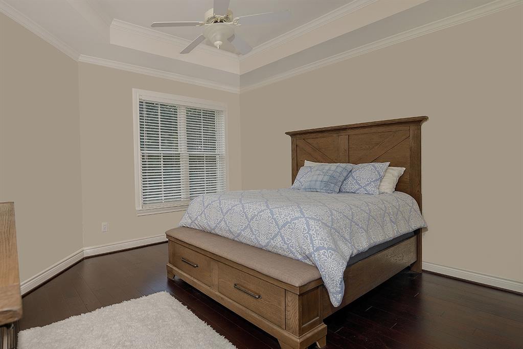 Another guest bedroom with tray ceiling!