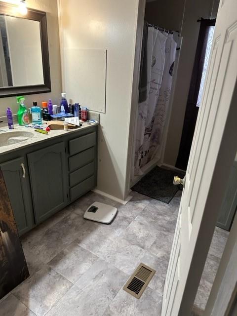 Primary Bath Counter and Shower