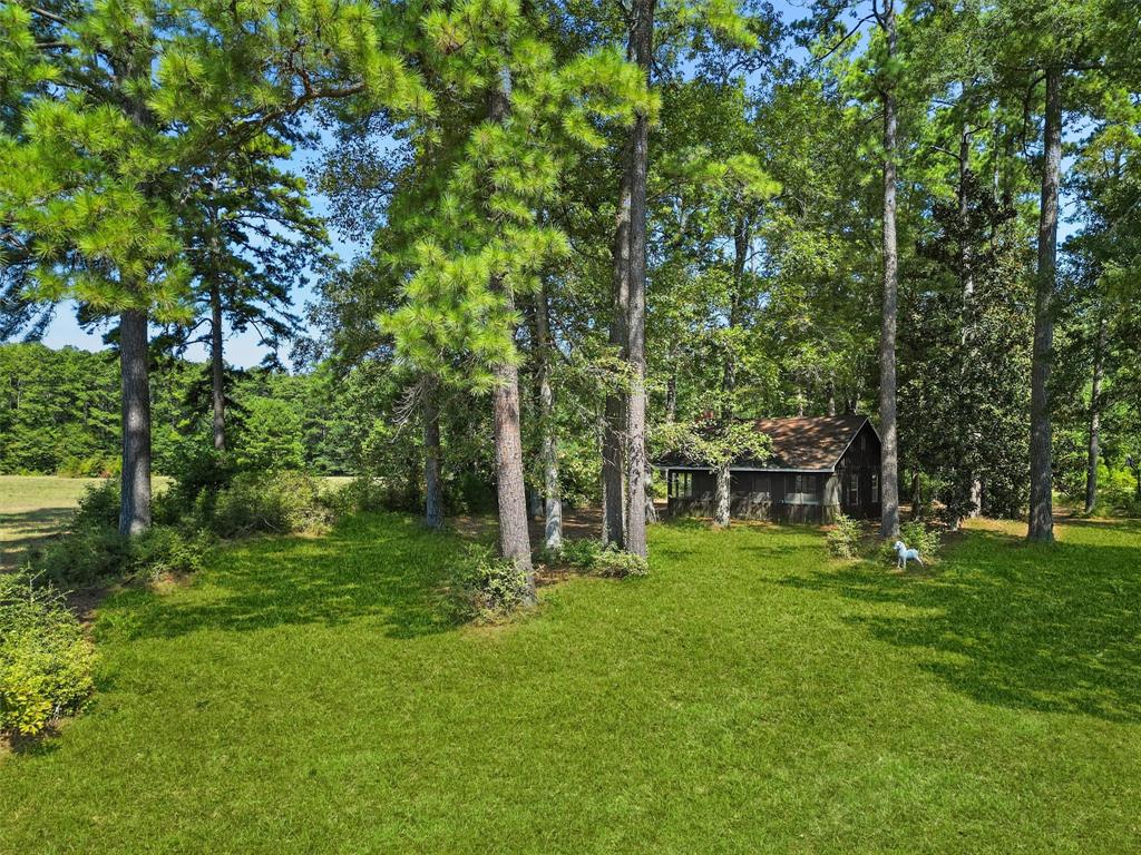 There is a shell of a cabin on the property.  It does have a wood burning fireplace.  There is a well on the property and other utilities can be accessed