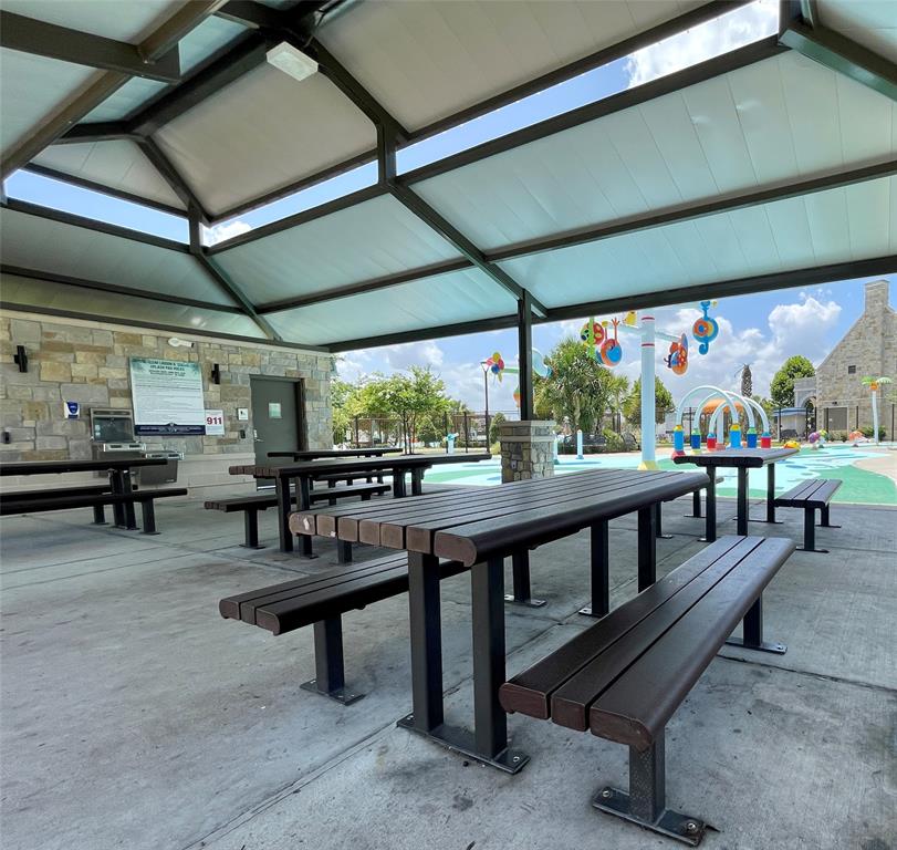 Pavilion covering picnic tables could be the spot for your fun in the sun parties
