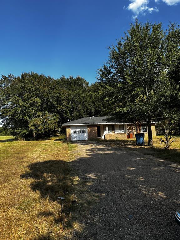 front yard to left of house