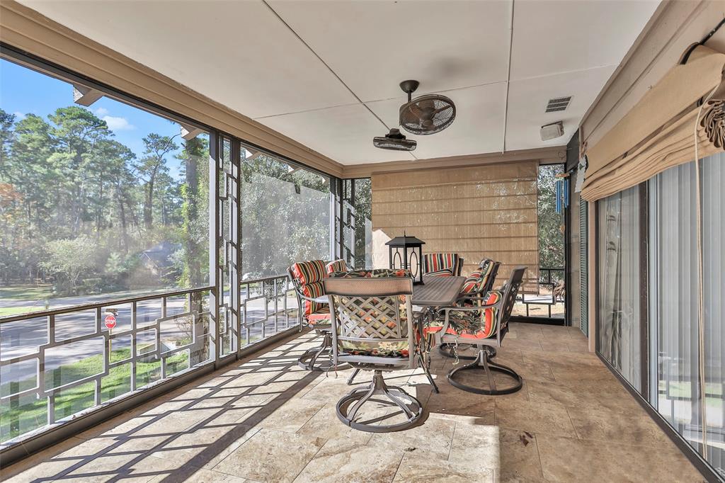 This will be your favorite space in the house!  You are in the treetops with fabulous views!!  The screened in porch allows you to enjoy the outdoors bug free!  Entertaining is a breeze up here.