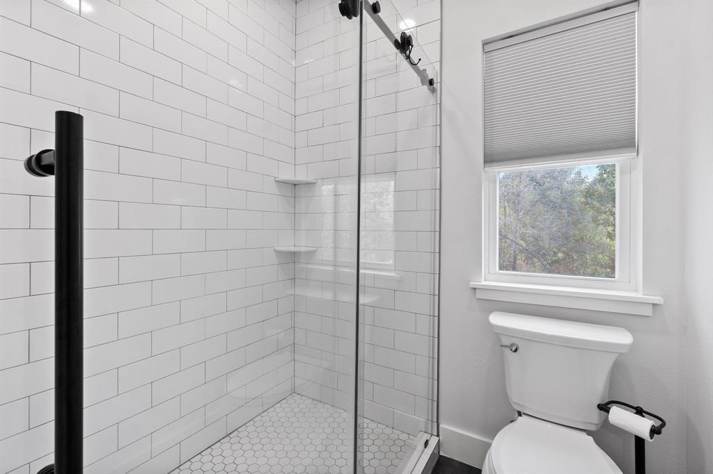 Separate Shower & Toilet room from the double sings in the Jack and Jill bath.