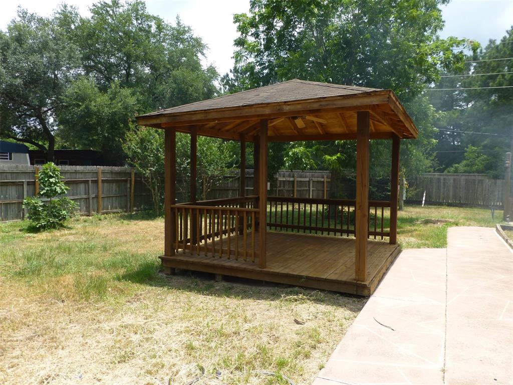 One of 2 gazebos in the back yard for entertaining friends and family
