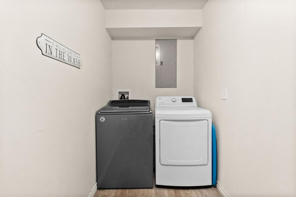 Laundry area in the home