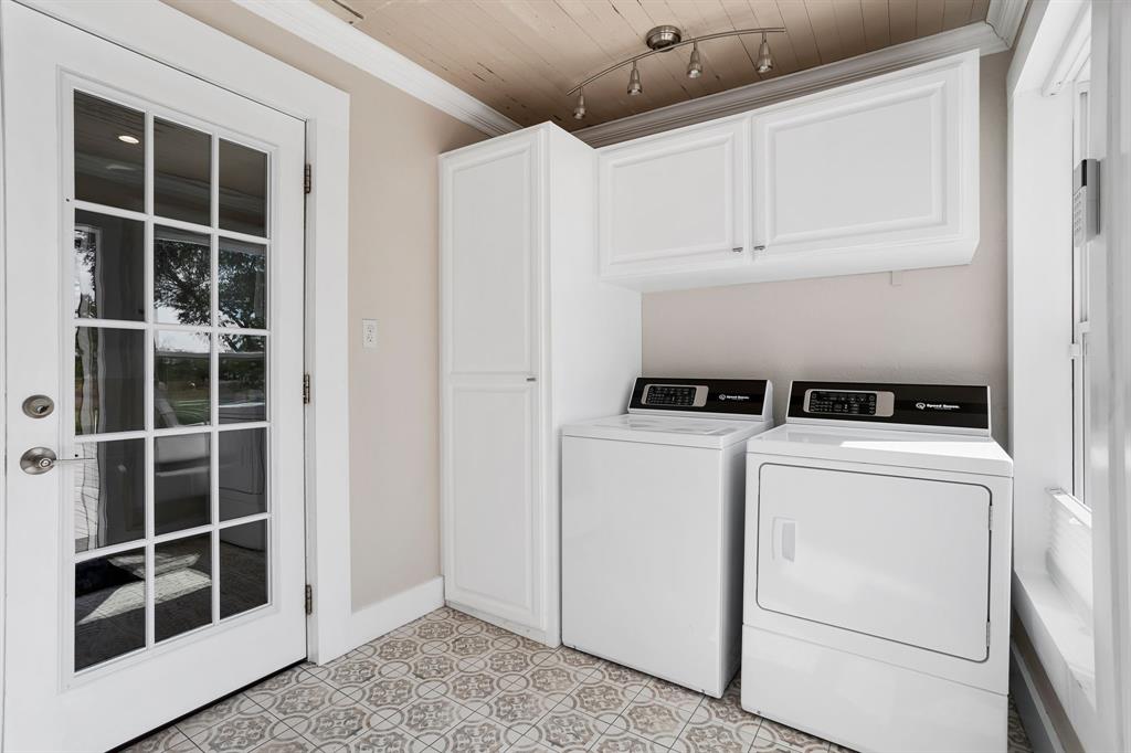 Utility room entered from outside; leading into kitchen