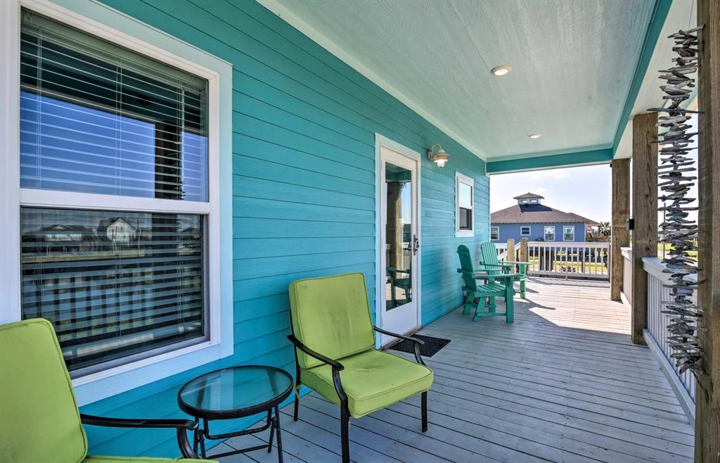 Front porch deck where you can see and hear the ocean.