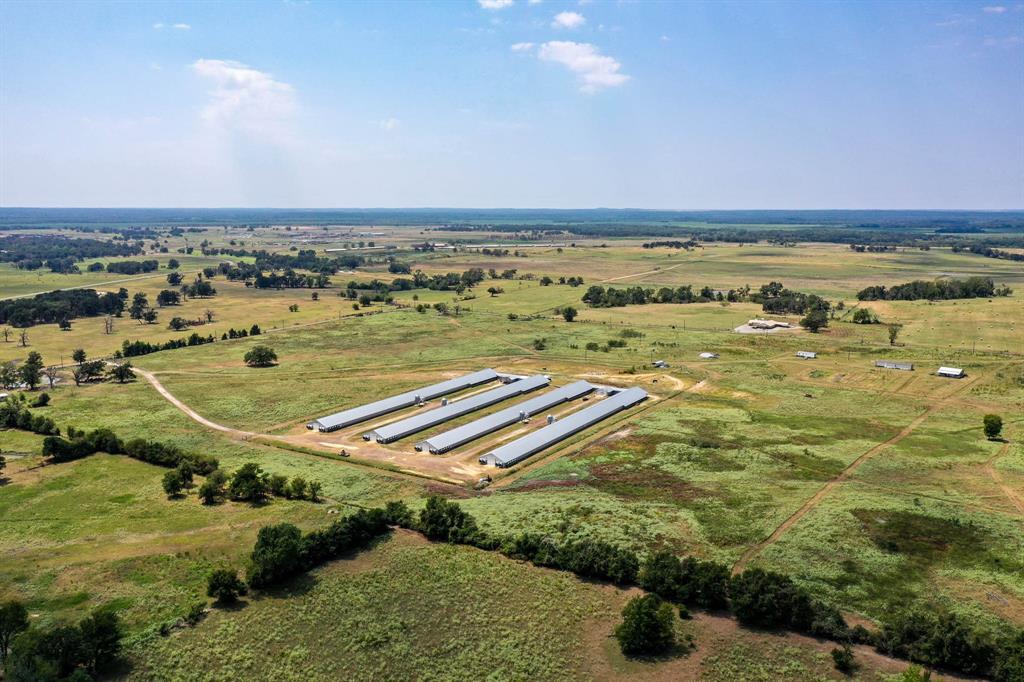 INVESTMENT OPPORTUNITY! Own 55 +/- acres in East Texas with 4 fully operational Sanderson Farms Poultry Breeder Houses located near Tennessee Colony, TX. Built in 2014, the Breeder operation consists of four 42’ x 500' poultry houses with 2 centrally located egg cooler rooms. Each barn includes automatic feeders, waterers, and an automated conveyor system to collect eggs. Two 580-foot wells provide water to the entire farm, including to the cool cells in each barn. A Taylor diesel generator with 250-gallon fuel tank provides on-demand power to the barns in the event of an outage. Beyond the farm, the property is fully fenced and cross-fenced with 2 ponds and working pens for cattle. An agriculture tax valuation is currently in place. A 2019 mobile home (3/2) and older single wide (2/1) provide housing for owners and employees. A newly built 30x40 metal building with concrete floors and rollup doors offers additional storage space. Call for additional details.