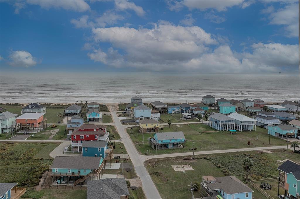 An aerial from the home showing the close distance to the beach. This home would be an amazing income property for short term rentals.