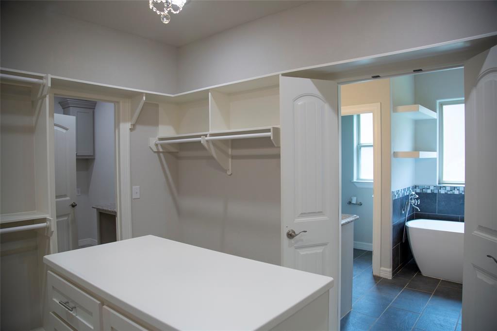 Closet island in Primary bath