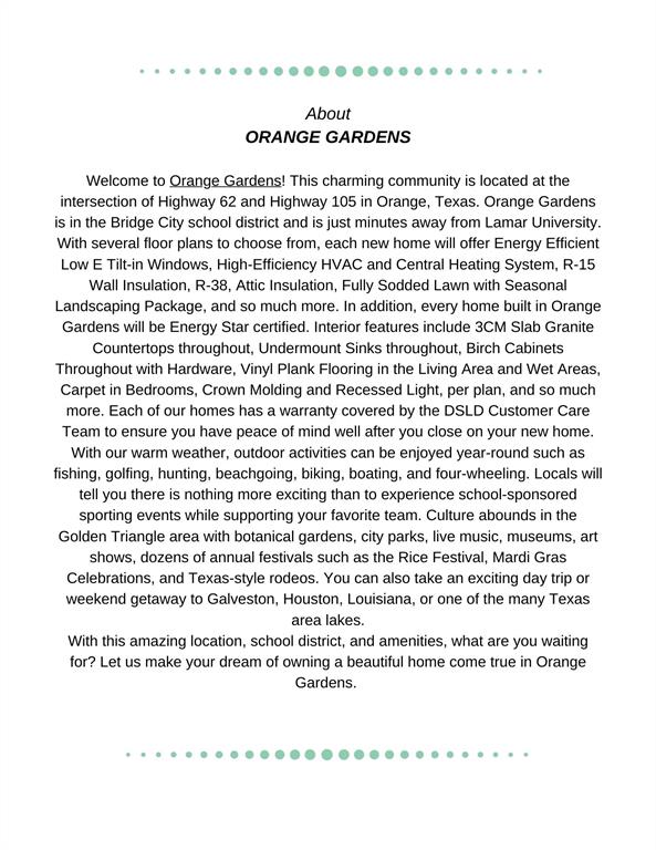 About Orange Gardens