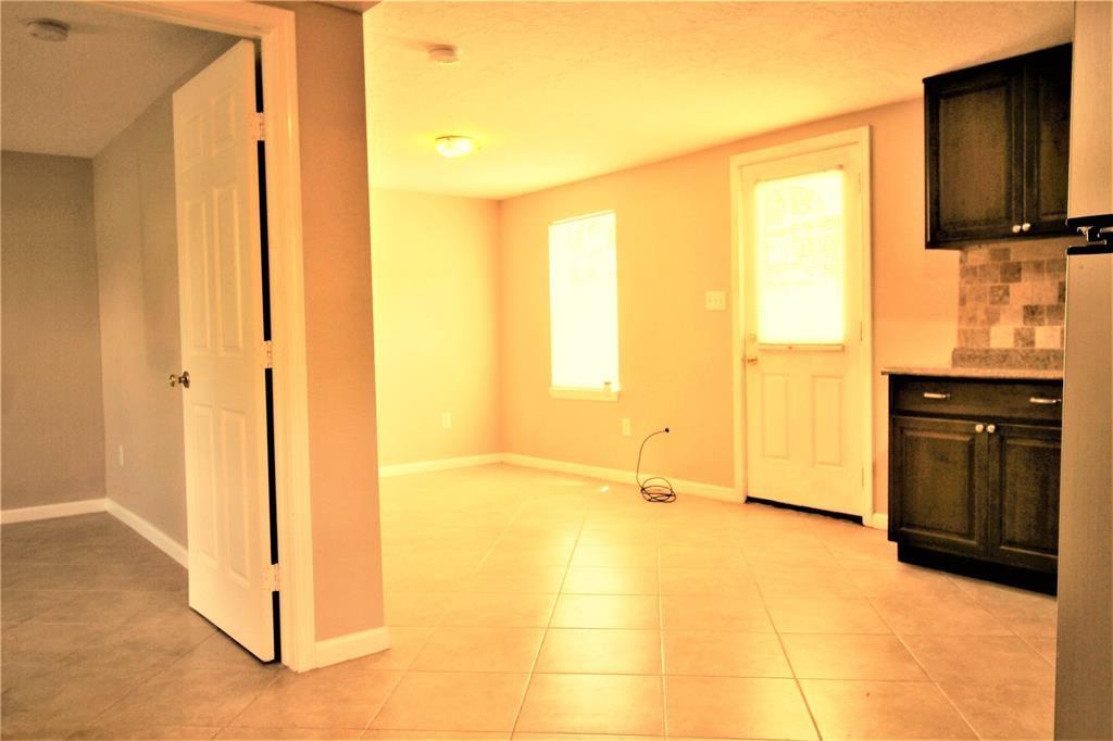 Downstairs- Kitchen open to living room