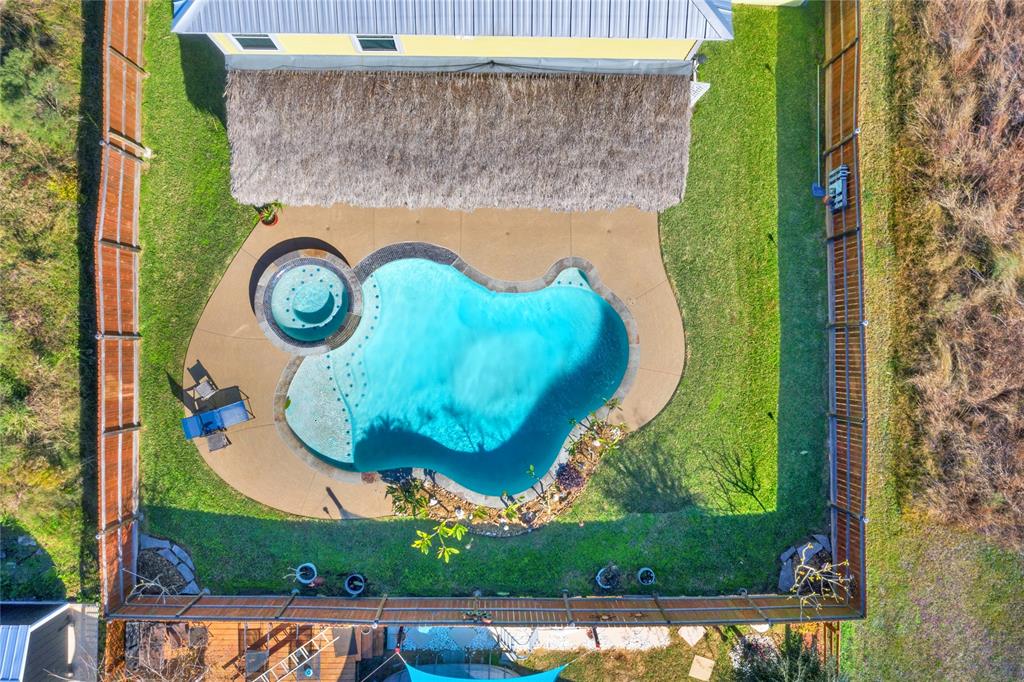 Arial view of Backyard Paradise