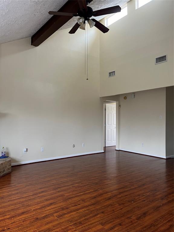 Family Room with high ceiling