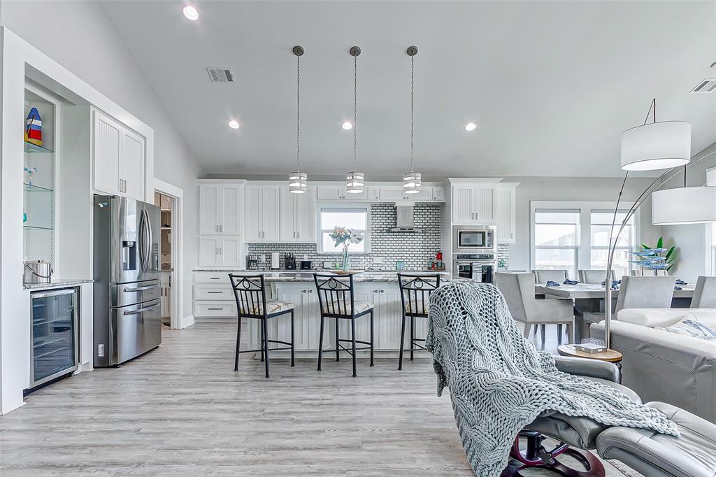 View of the Kitchen from the Living Room.