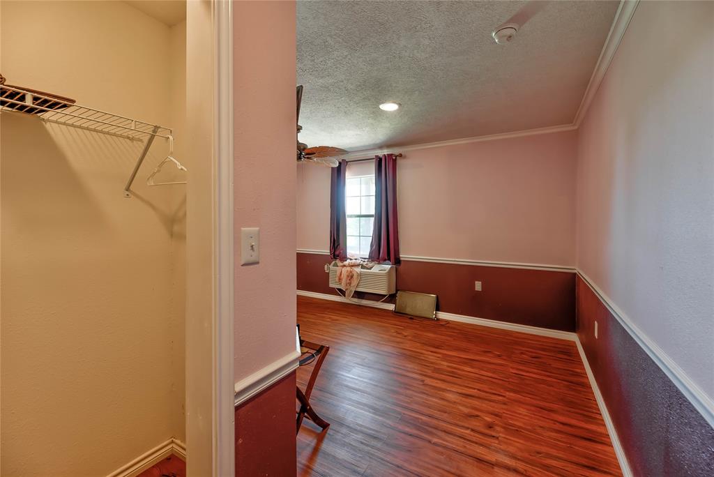 Each room has it\'s own A/C heater unit. Nice wood floors and closet.